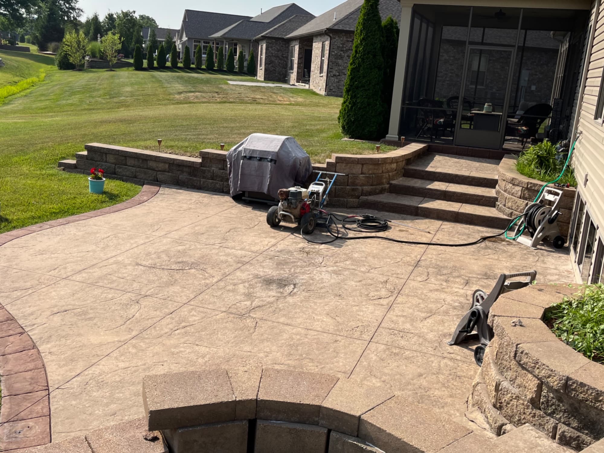 Driveway Cleaning before cleaning