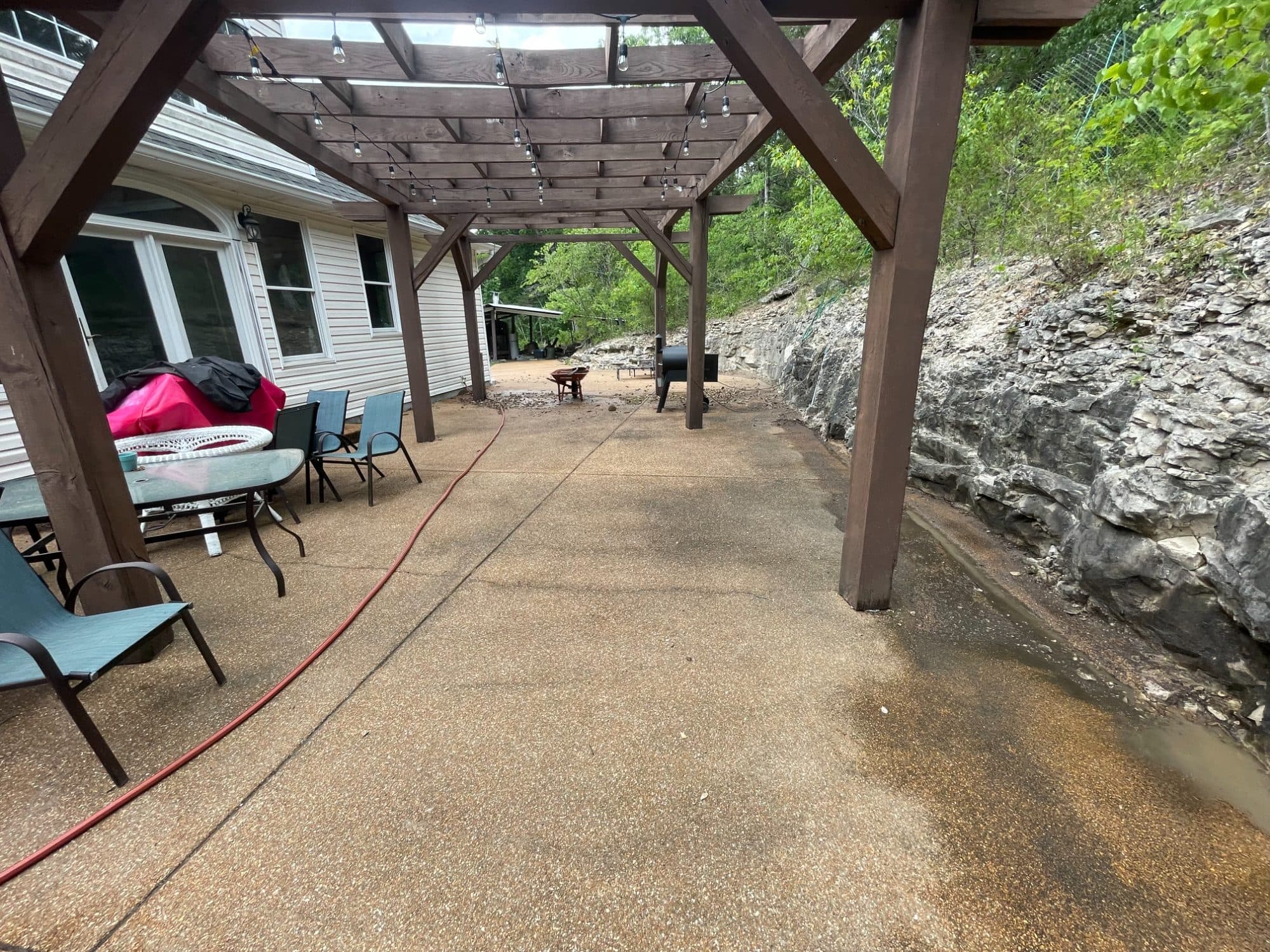 Driveway Cleaning before cleaning